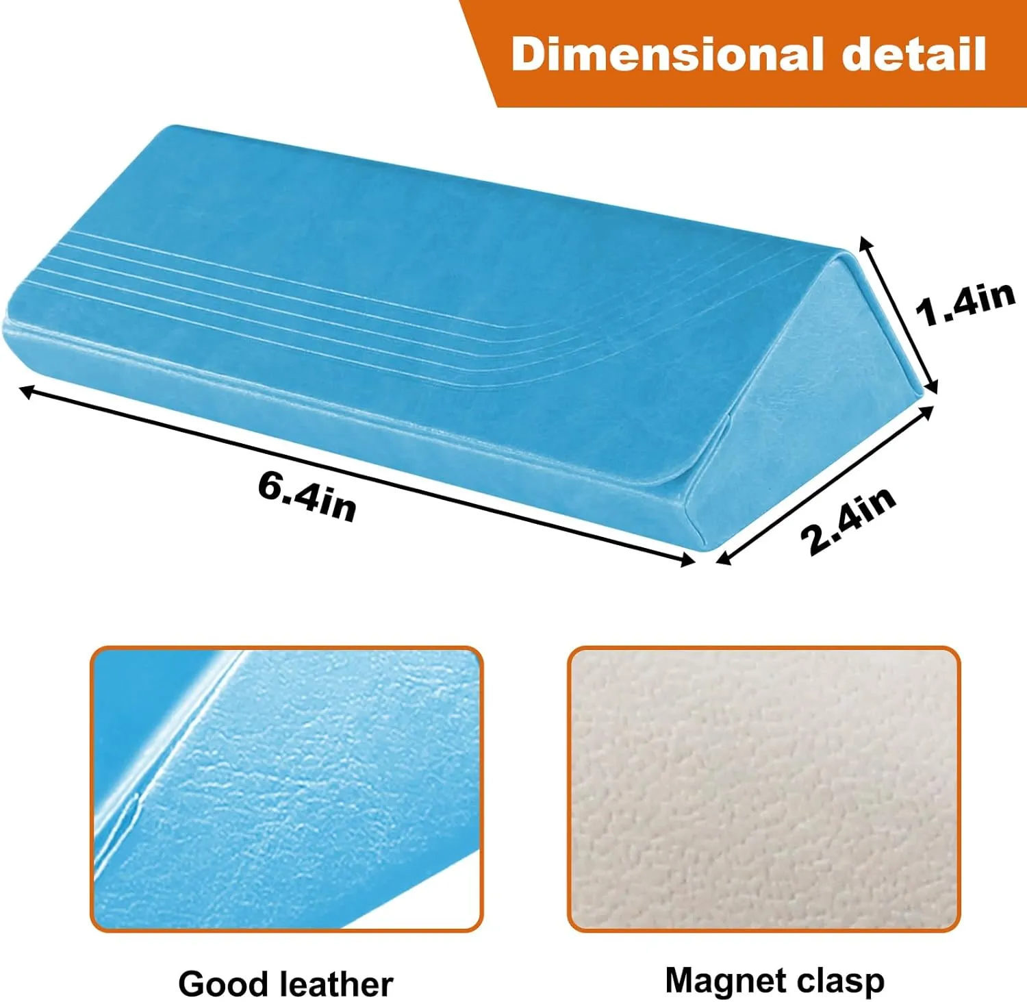 2 Pack Hard Shell Eyeglass Case??Sunglasses & Glass Case With Cleaning Cloth Lightweight Large Portable for men women