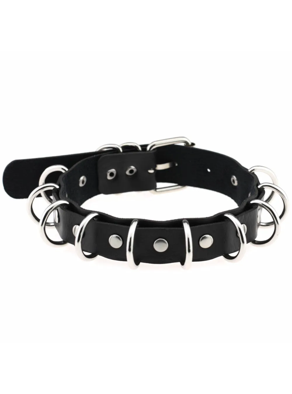 Anime Necklaces Metal O-Round Goth Choker