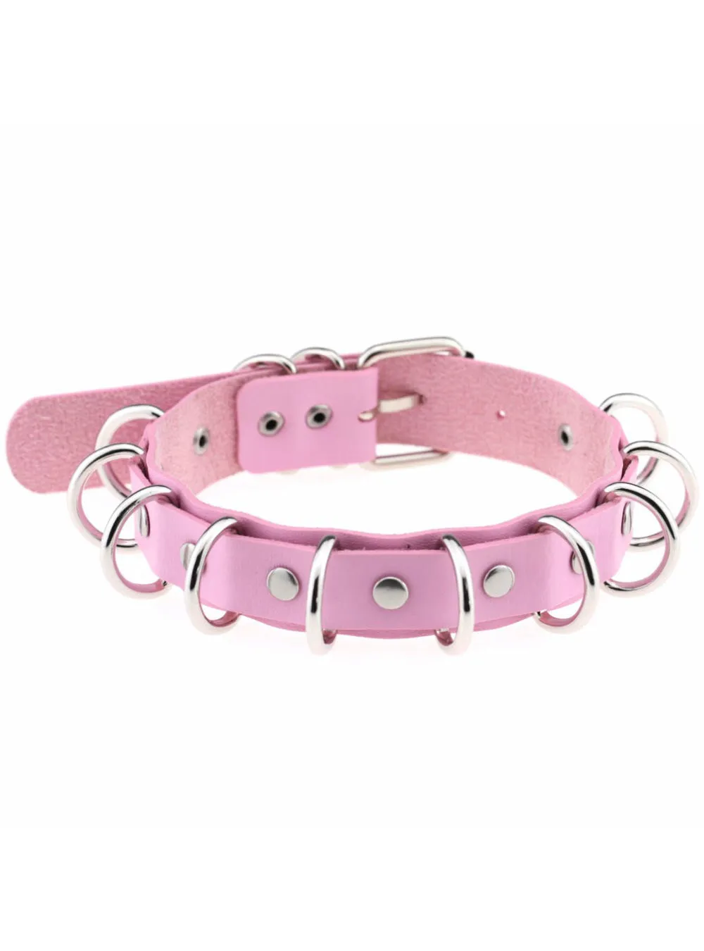 Anime Necklaces Metal O-Round Goth Choker