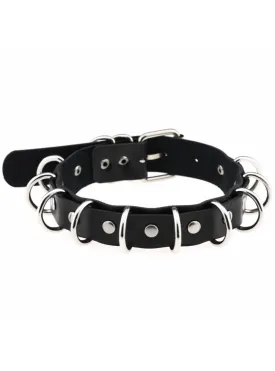 Anime Necklaces Metal O-Round Goth Choker