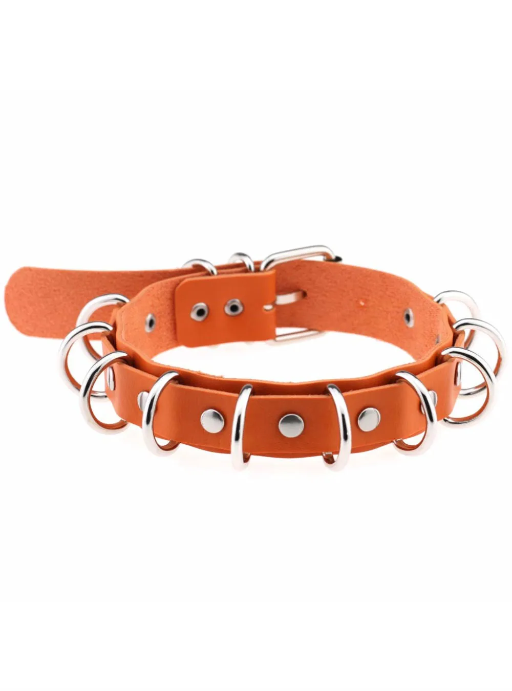Anime Necklaces Metal O-Round Goth Choker