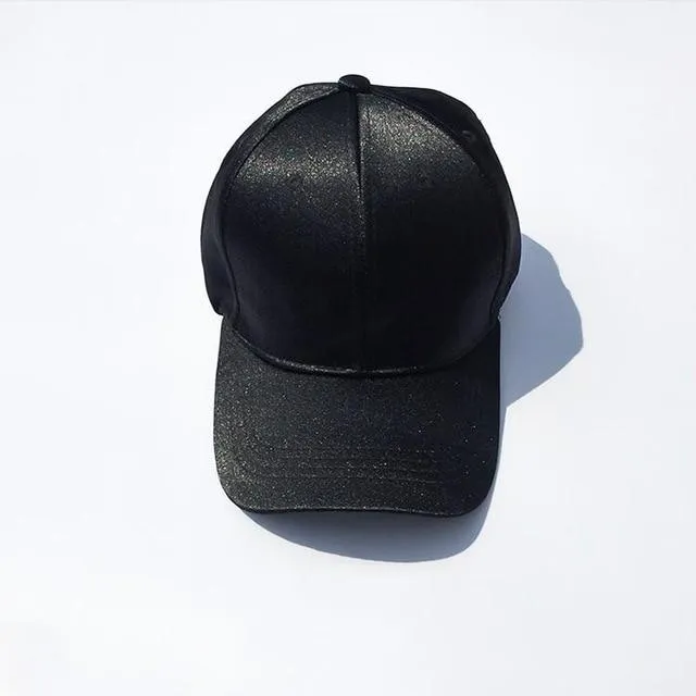 Baseball Cap Hat For Women Satin Sold Baseball Cap Snapback Casual Cap