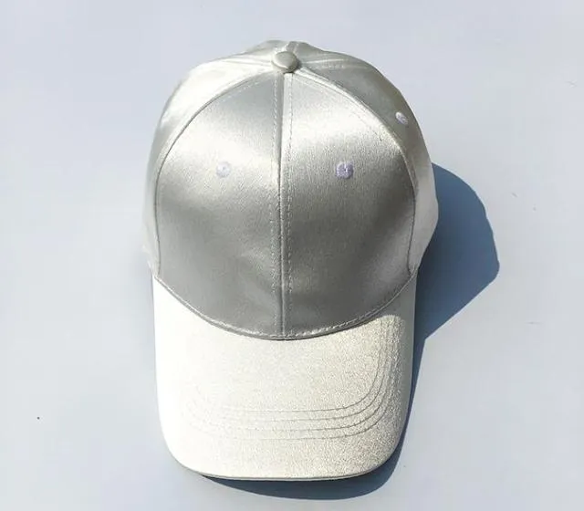 Baseball Cap Hat For Women Satin Sold Baseball Cap Snapback Casual Cap