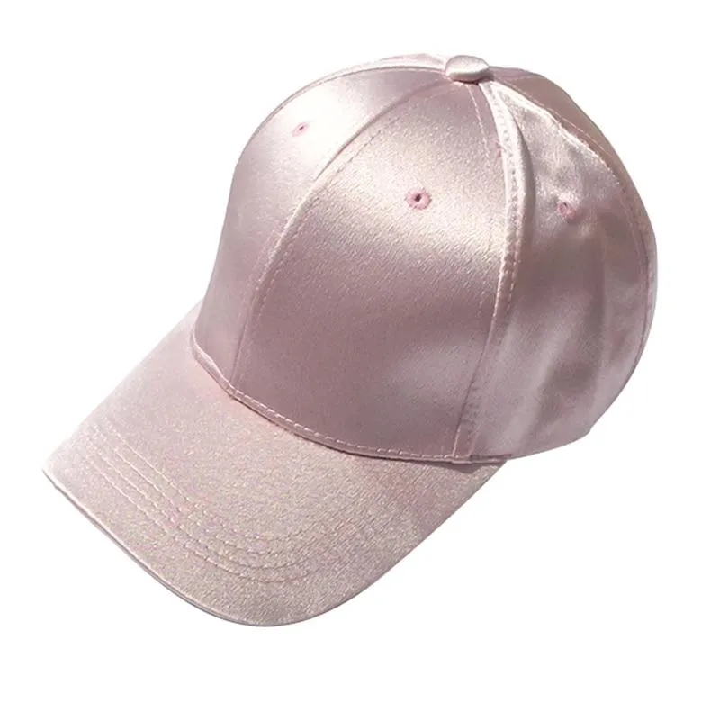 Baseball Cap Hat For Women Satin Sold Baseball Cap Snapback Casual Cap
