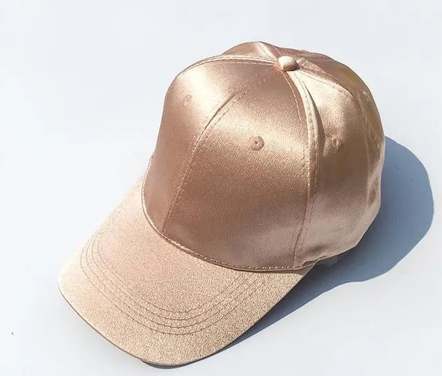 Baseball Cap Hat For Women Satin Sold Baseball Cap Snapback Casual Cap
