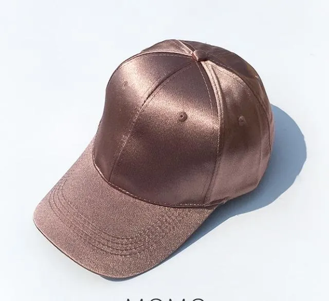 Baseball Cap Hat For Women Satin Sold Baseball Cap Snapback Casual Cap