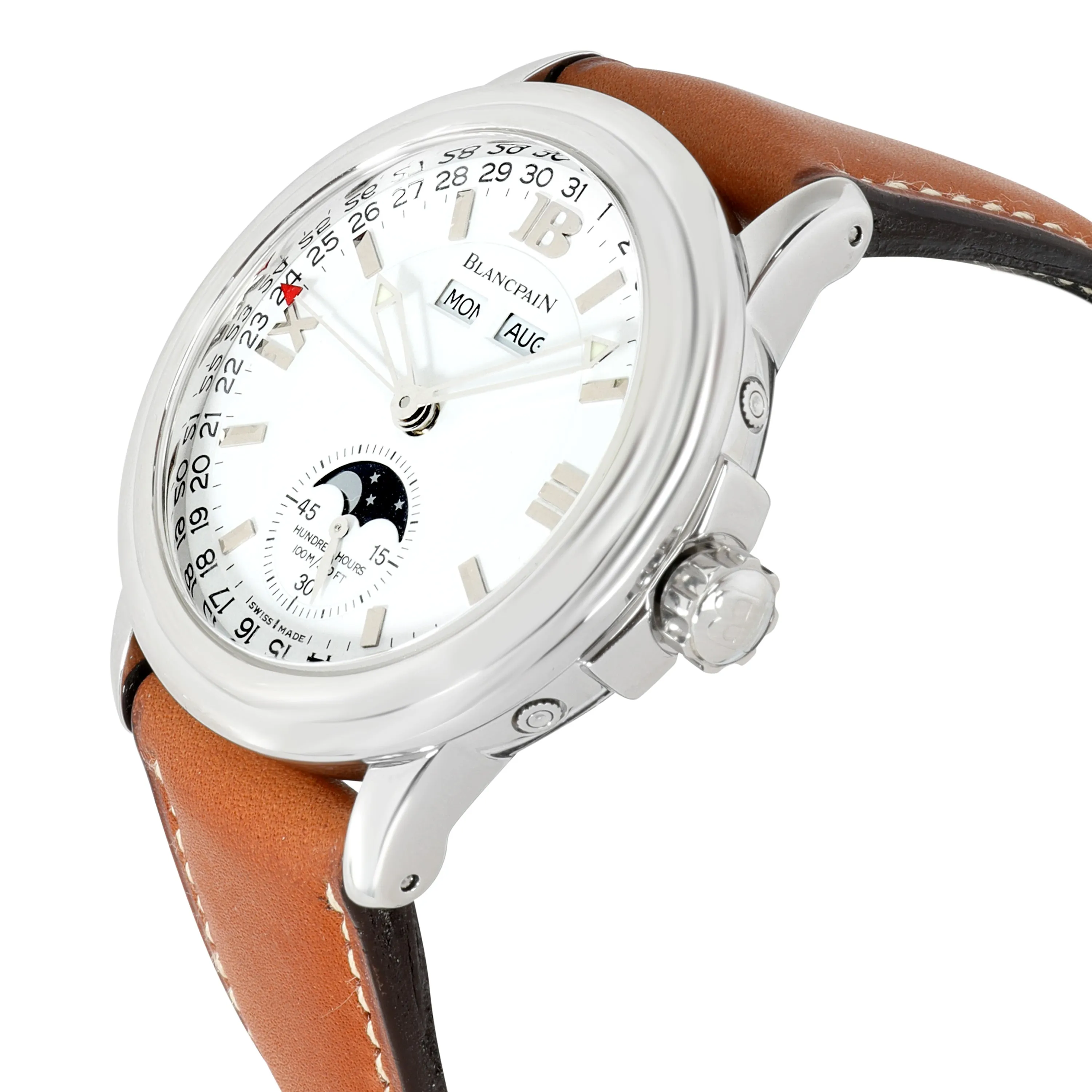 Blancpain Léman Moonphase 2763.1127A.11 Mens Watch in  Stainless Steel