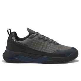 Boss Mixed-Material Trainers with Anti-Slip Sole - Grey
