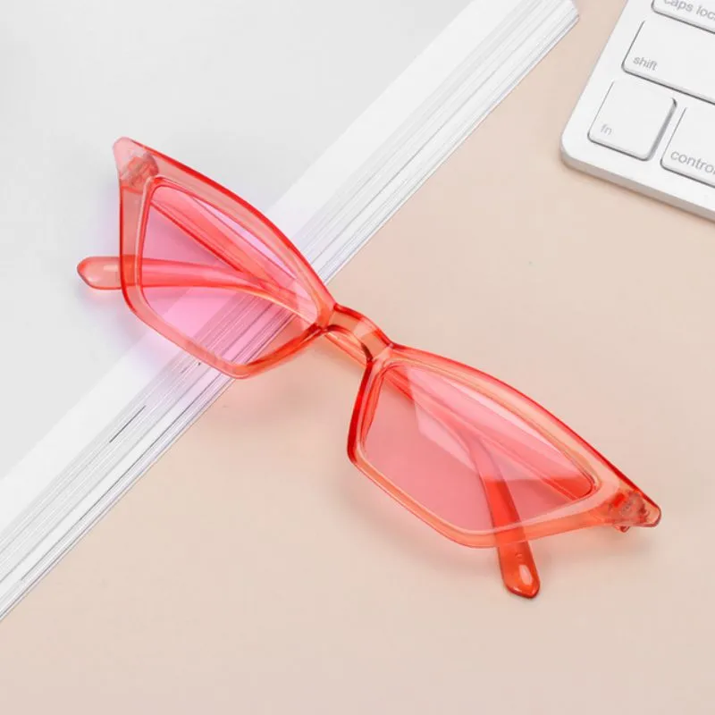 Cat Eye Sun Glasses  Small Frame UV400 Sun Shades Fashion Women Vintage Glasses Street Eyewear Luxury Trending Sunglasses