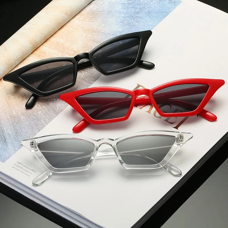 Cat Eye Sun Glasses  Small Frame UV400 Sun Shades Fashion Women Vintage Glasses Street Eyewear Luxury Trending Sunglasses