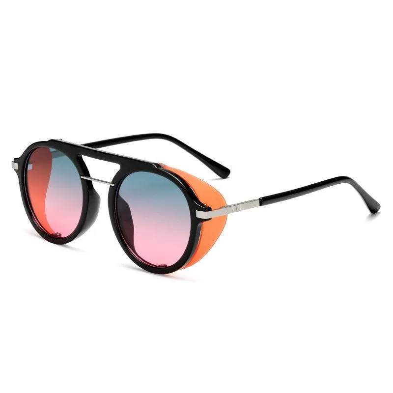 Clive Steampunk Round Sunglasses