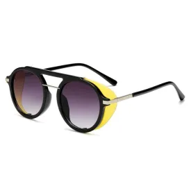 Clive Steampunk Round Sunglasses