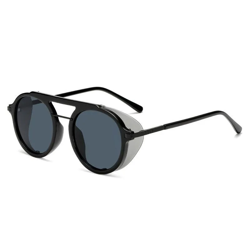 Clive Steampunk Round Sunglasses
