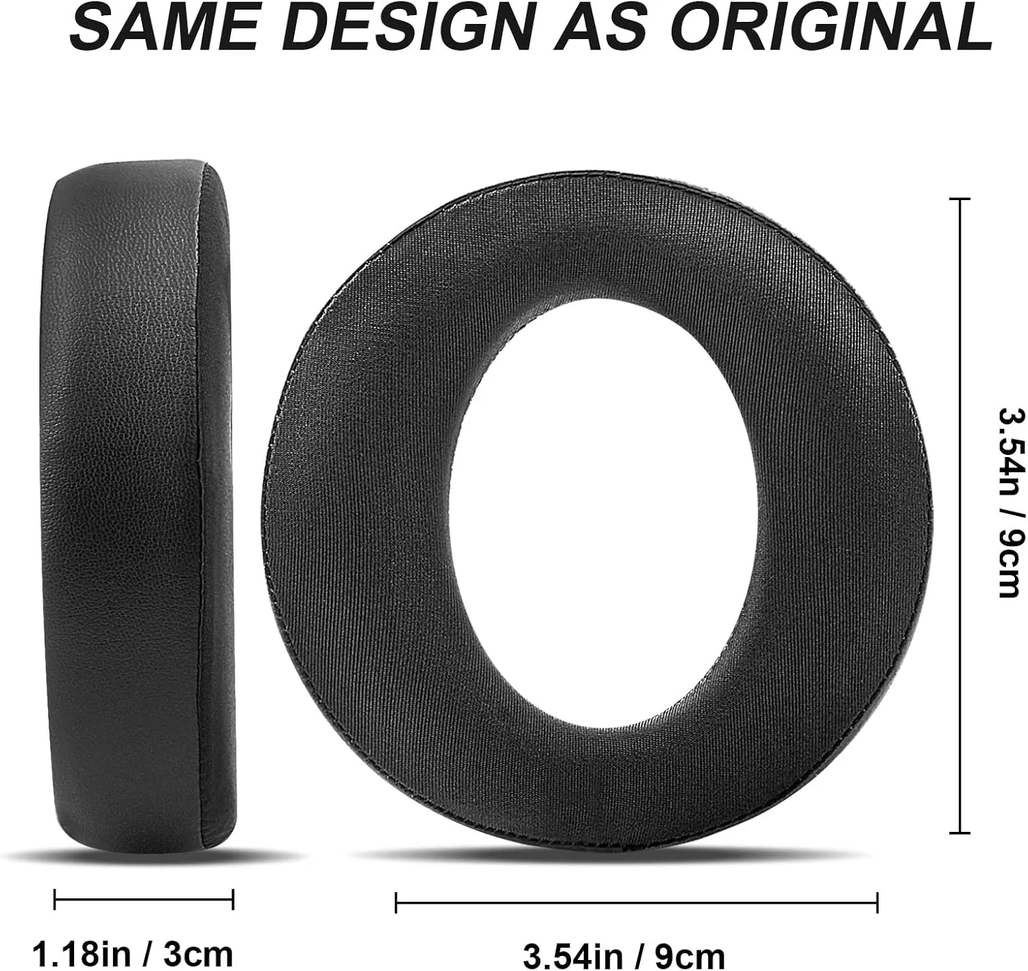 Ear Pads Cushions Replacement for Sony PlayStation 5 PS5 Pulse 3D Wireless Headset, GVOEARS Upgrade Ear Cups Accessories for Sony PS5 (Cooling-Gel Black)