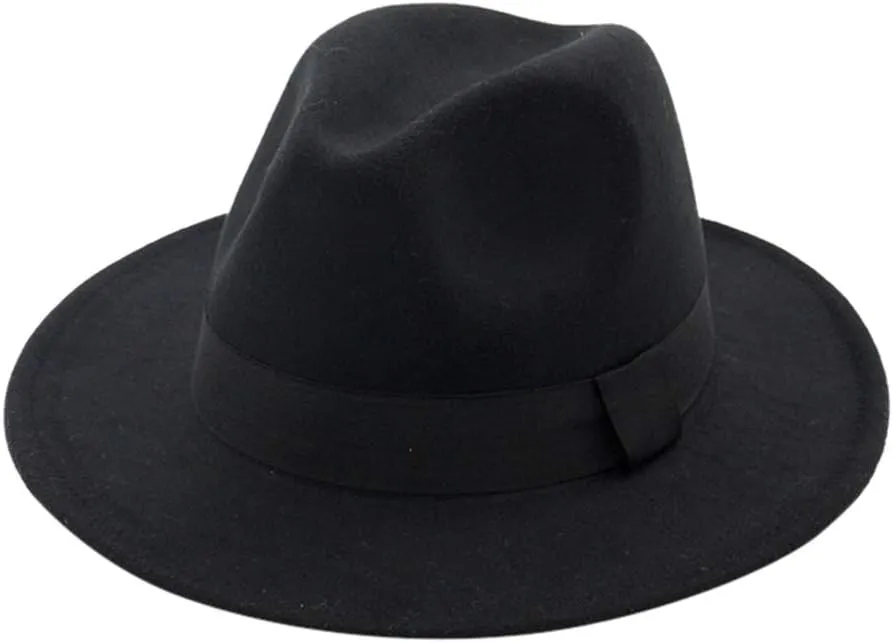 Fedora Buckle Wool Belt Panama Hat Womens Wide Floppy Hat Classic Baseball Caps Outdoor Fisherman Hat for Women and Men