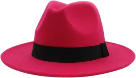 Fedora Buckle Wool Belt Panama Hat Womens Wide Floppy Hat Classic Baseball Caps Outdoor Fisherman Hat for Women and Men