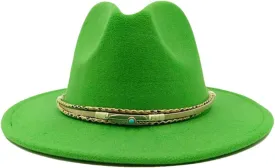 Fedoras Accessories Men's Gentlemen Women's Church Hat Wide Brimmed Jazz Hat Sombrero 3 L59-61cm