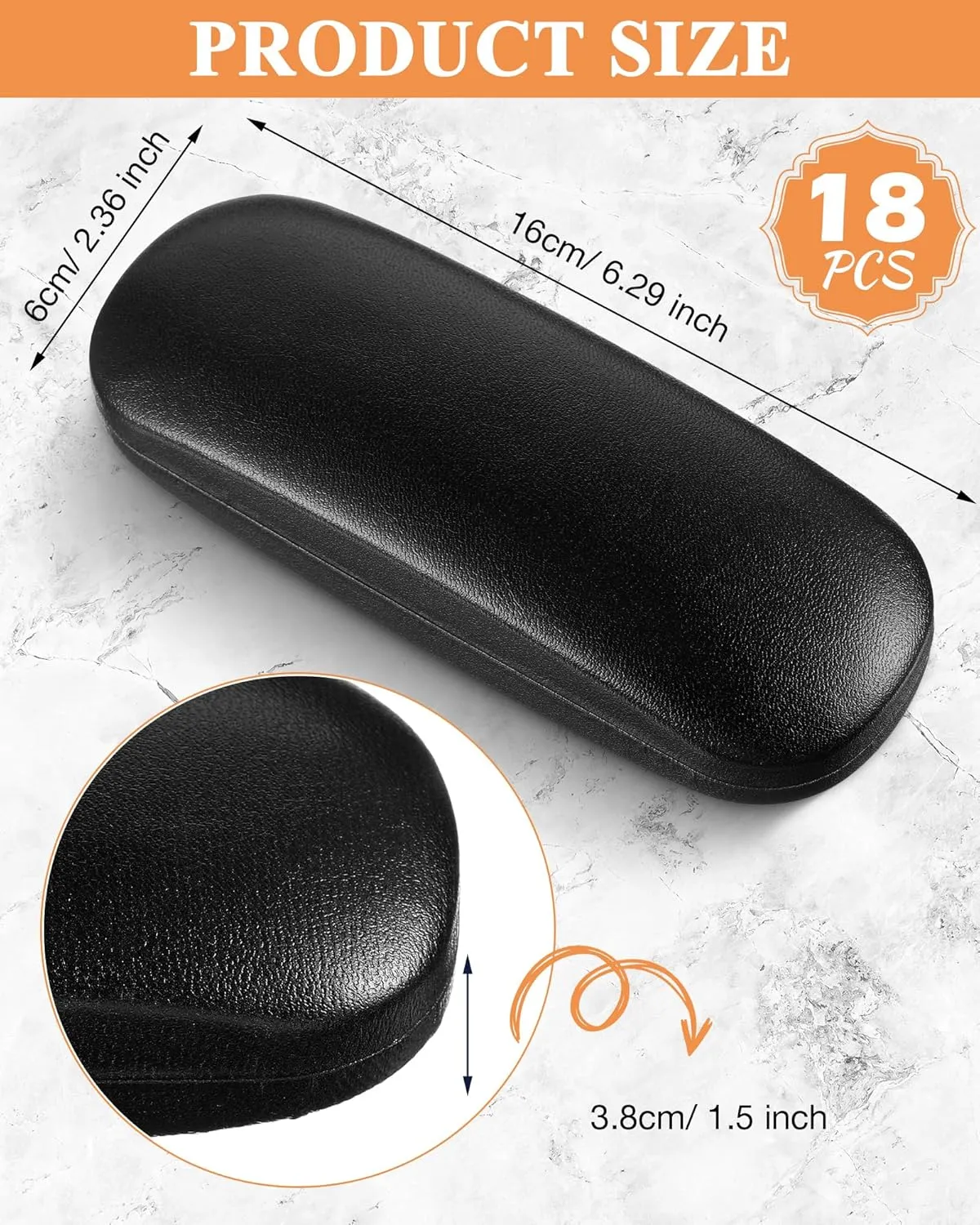 Flutesan 18 Pieces Hard Shell Sunglasses Case Eyeglasses Cases Pocket Glasses Box with Cleaning Cloth