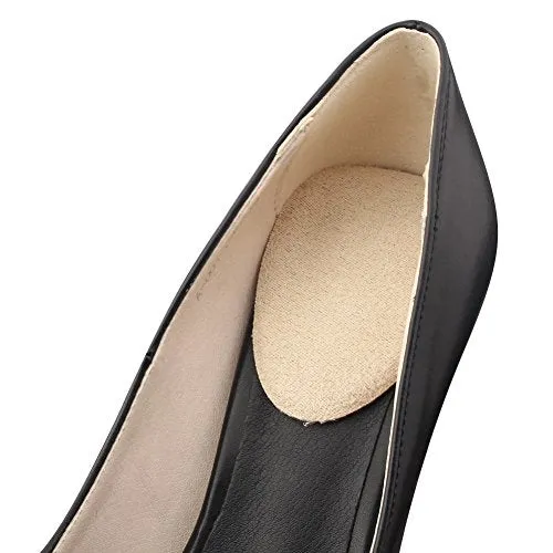 footinsole Shoes Inserts for Heels(4 PCS) - Suede Massage Gel Heel Cushion Pad from Heel 2 Pairs