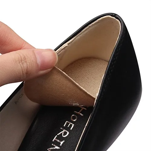 footinsole Shoes Inserts for Heels(4 PCS) - Suede Massage Gel Heel Cushion Pad from Heel 2 Pairs