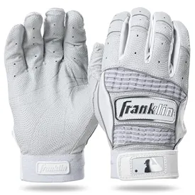 Franklin Sports MLB Batting Gloves - Neo Classic II Adult   Youth Batting Gloves Pair - Baseball   Softball Batting Gloves - Pearl White - Adult Large