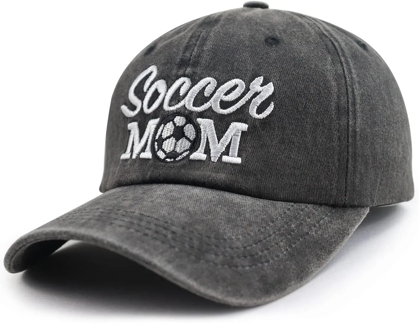 Funny Embroidered Baseball Mom Baseball Cap for Women, Adjustable Cotton Sun Hat for Mama Grandma