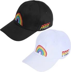 Gay Pride Hats - Embroidered Rainbow Hats Adjustable Cotton Baseball Caps for Men Women Clothing Accessories Gifts LGBTQ Stuff, 2 Pack