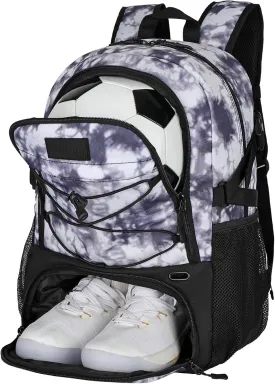 Goloni Soccer Backpack,Basketball Backpack with Ball Compartment & Shoe Compartment,Backpack for Basketball,Soccer