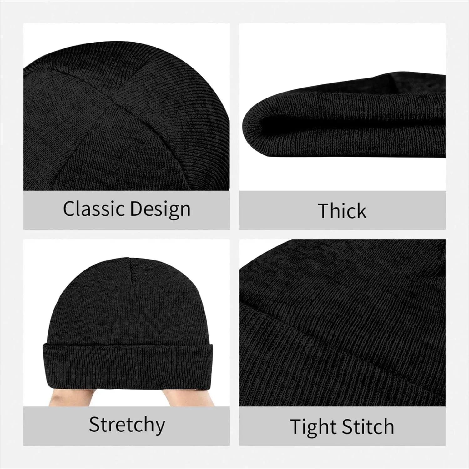 Grandpa Warning May Nap Suddenly at Any Time Beanies for Men & Women - Knit Beanie Soft Skull Caps,Daily Winter Hat