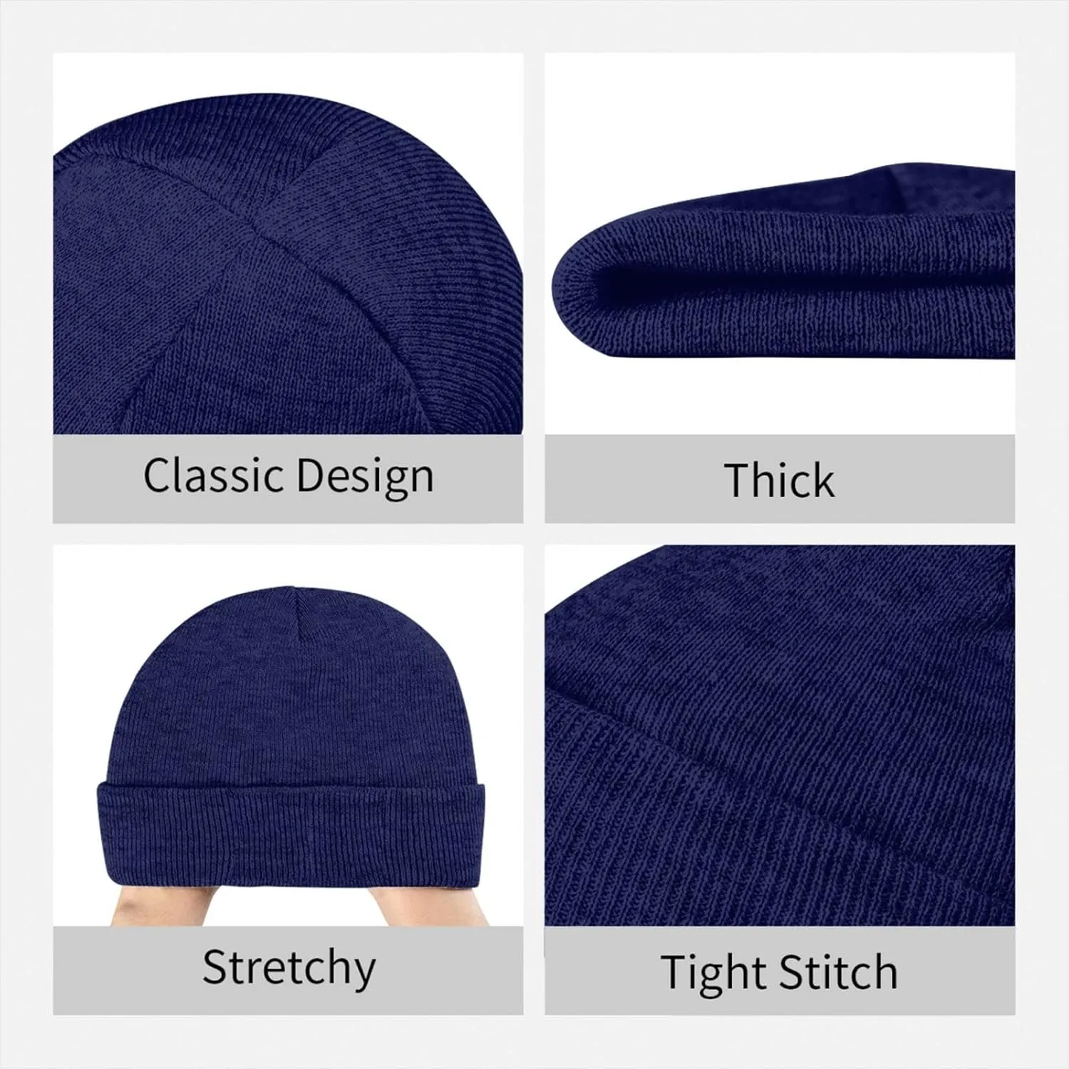 Grandpa Warning May Nap Suddenly at Any Time Beanies for Men & Women - Knit Beanie Soft Skull Caps,Daily Winter Hat