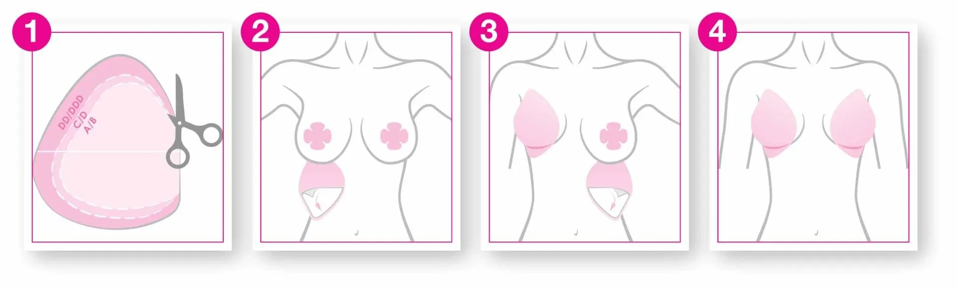 Hollywood Fasion Secrets Breast Contour Tape for Light Skin