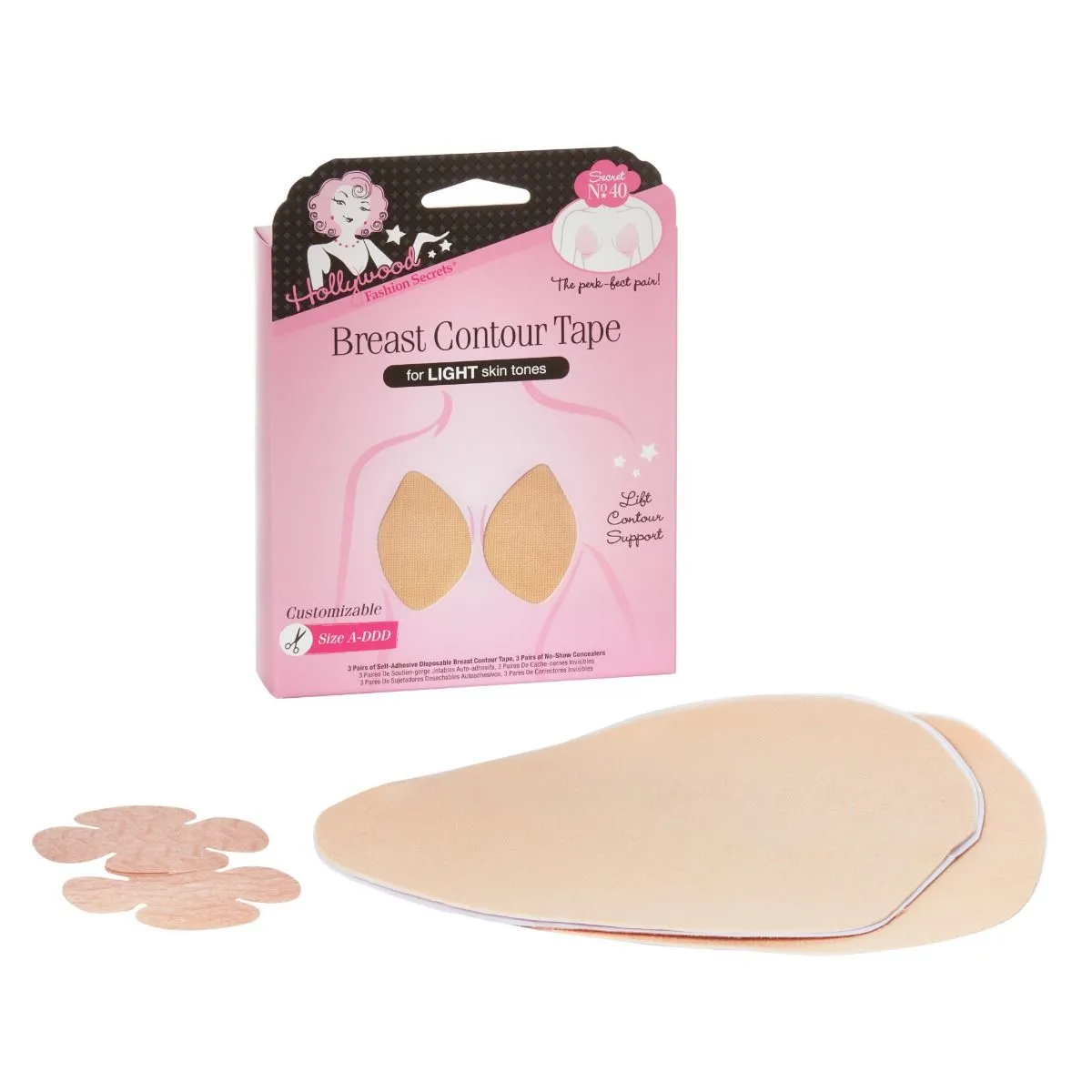 Hollywood Fasion Secrets Breast Contour Tape for Light Skin
