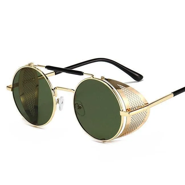 Jax Steampunk Round Sunglasses