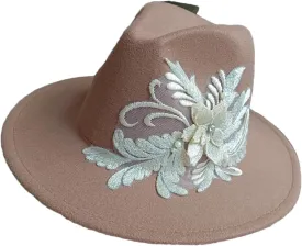 JNKIHAPOT Women's Embroidered Jazz Hat Wedding Hat Fedora Hat Wedding Hat Men's Fedora Hat Sombrero