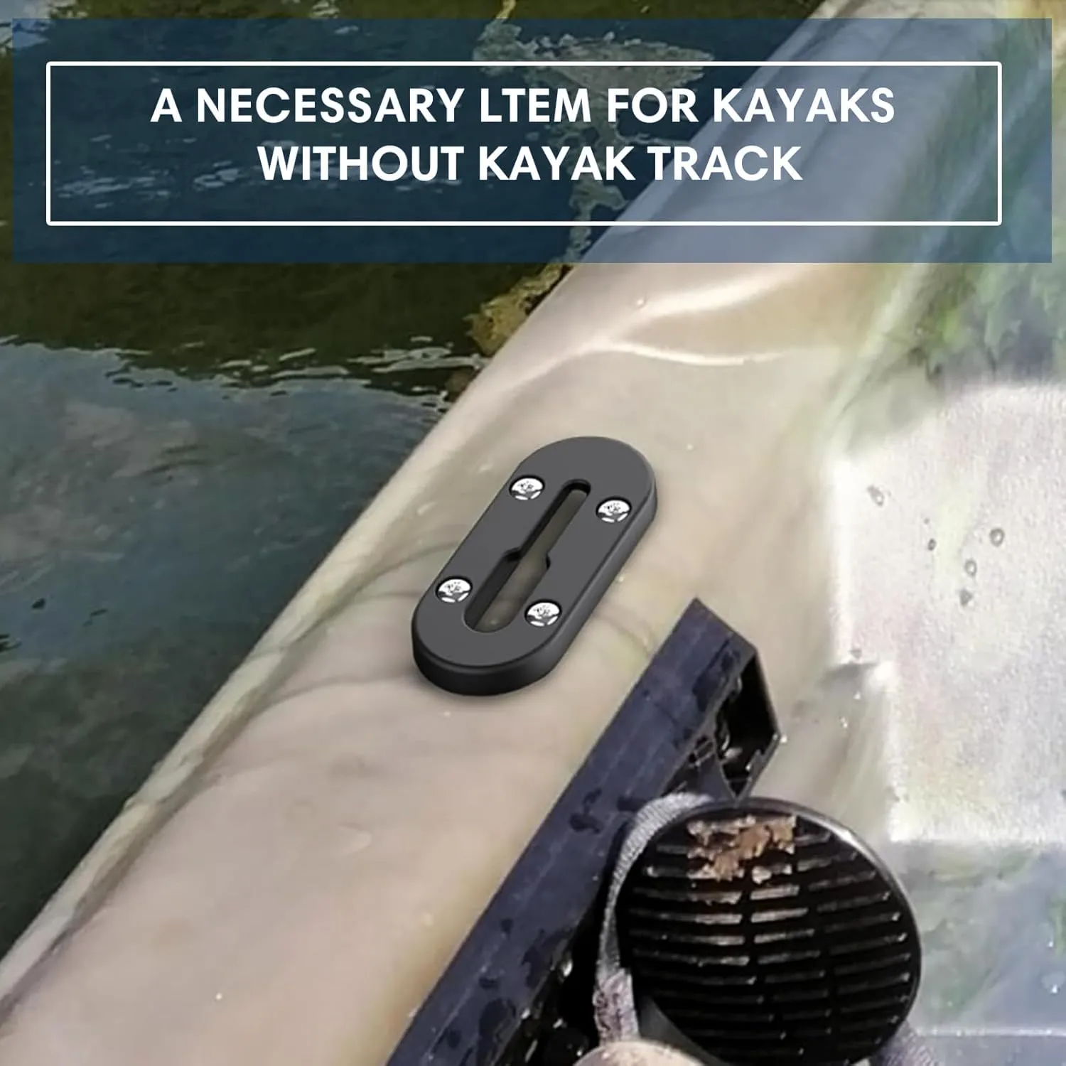Kayak Track, Kayak Low Profile Track,Kayak Rail, Kayak Accessories Mount Track, Kayak Paddle Holder Kayak Gear Track for Fishing Rod Holde,Fish Finder, Kayak Rod Holder,Anchor Cleats