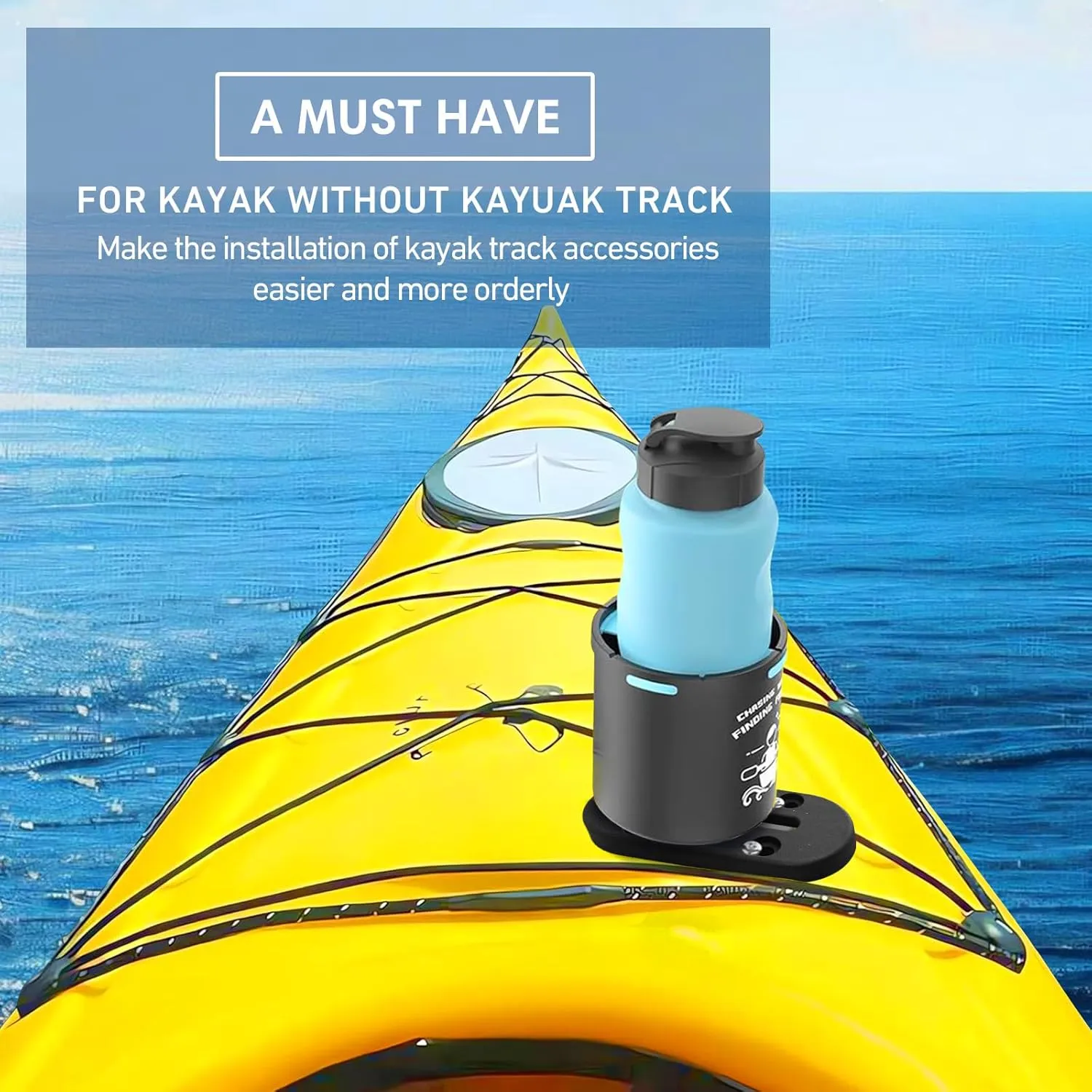 Kayak Track, Kayak Low Profile Track,Kayak Rail, Kayak Accessories Mount Track, Kayak Paddle Holder Kayak Gear Track for Fishing Rod Holde,Fish Finder, Kayak Rod Holder,Anchor Cleats