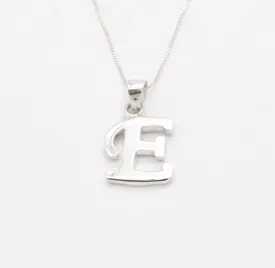 Letter E Pendant - Name Initial E Necklace - Personalized Gift