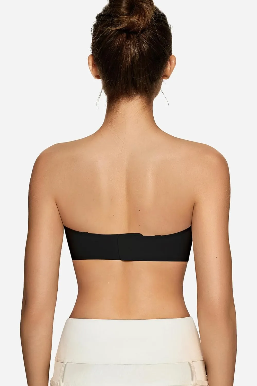 OEAK Womens Strapless Bras Push Up Bandeau Bra Non Slip Wireless Supportive Padded Bras Seamless Comfortable Tube Bra