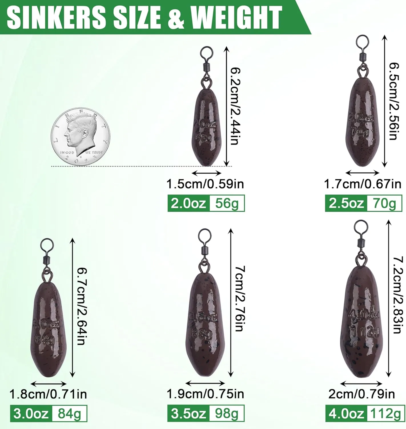 OROOTL Carp Fishing Rigs Kit, Carp Hair Rigs with Coated Sinker Weight Quick Change Rolling Swivel Hooks Corn Bait Sleeves Boilie Leader Fishing Equipment Accessories Set
