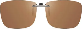 Polarized Clip On Sunglasses Over Prescription Glasses Men Women Compact Fit Non-Flip Up