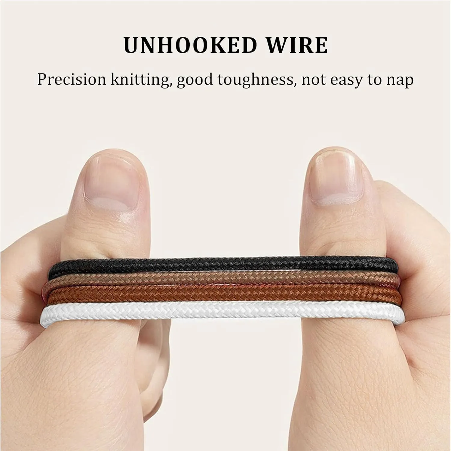 Polyester Shoelaces for Sperry Boat Shoes, 5/32"(4mm) Round Shoe Laces Strings with Needle Replacement Kit