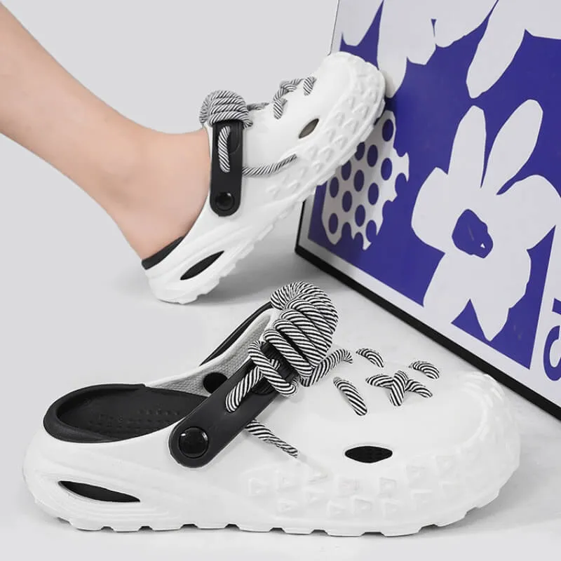 Rope-Tied Clogs