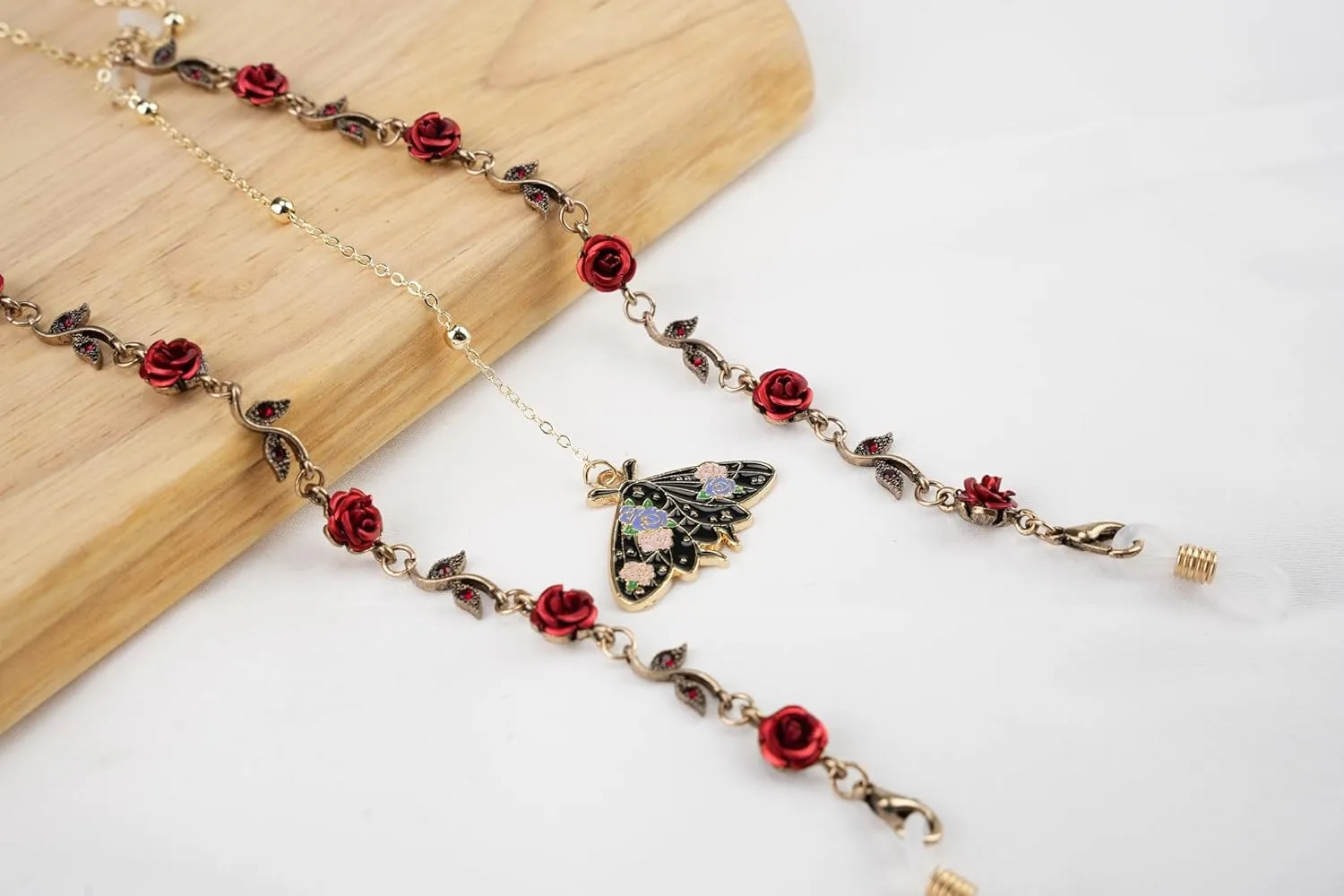 Stylish Women's Glasses Chain - Eyeglass & Sunglasses Chains Holder for Around Neck, Eyewear Retainer Strap
