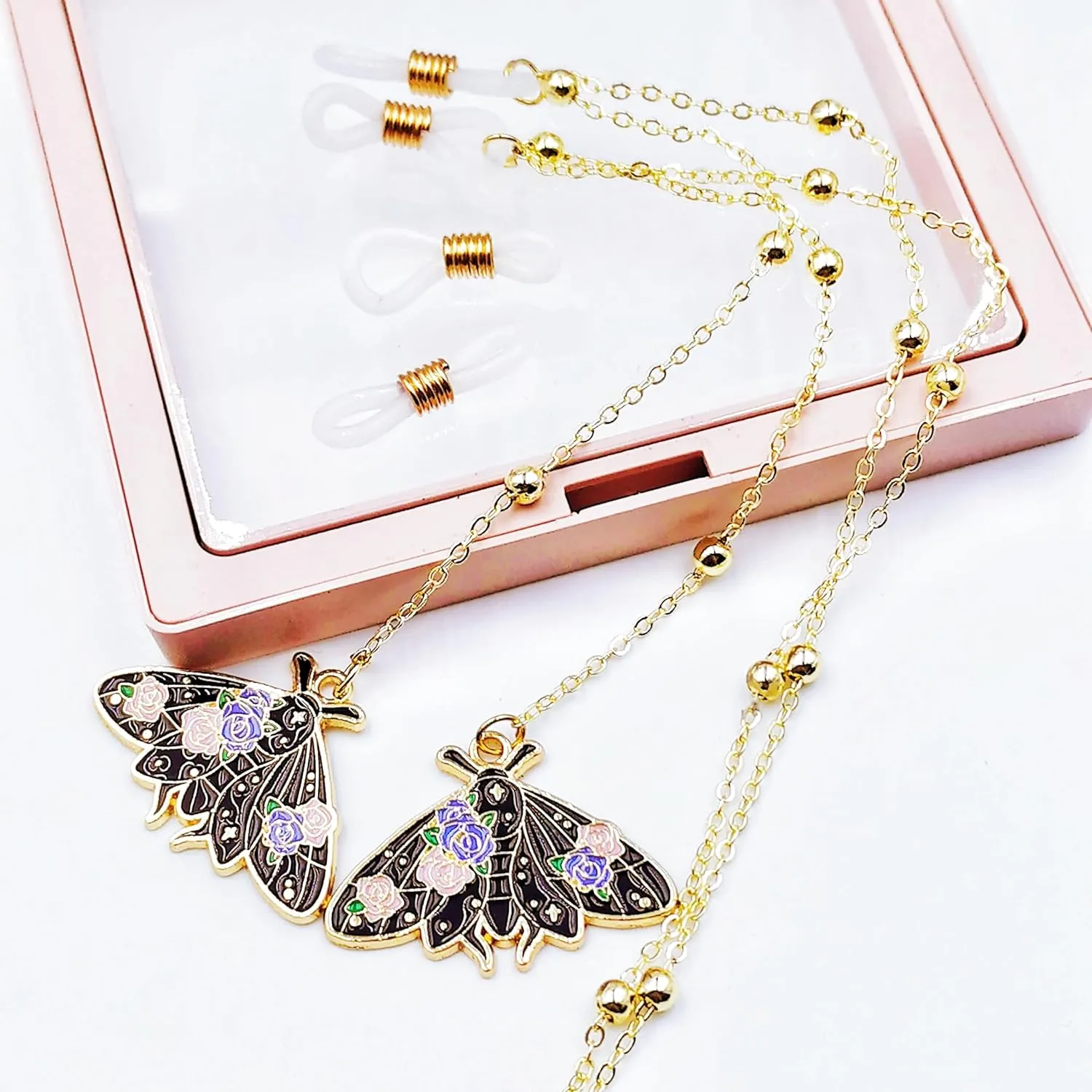 Stylish Women's Glasses Chain - Eyeglass & Sunglasses Chains Holder for Around Neck, Eyewear Retainer Strap