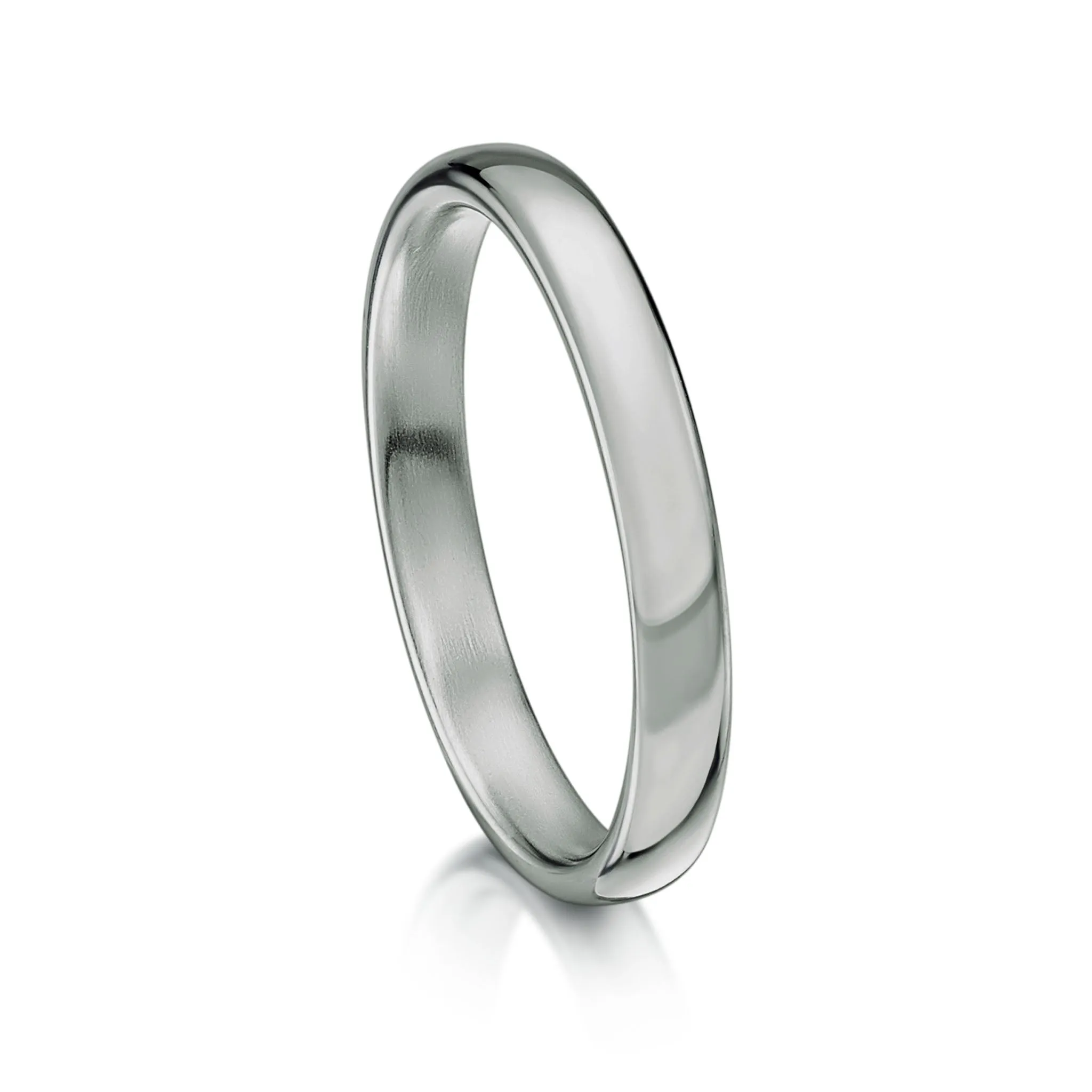 Traditional 2.5mm Wedding Ring in Platinum