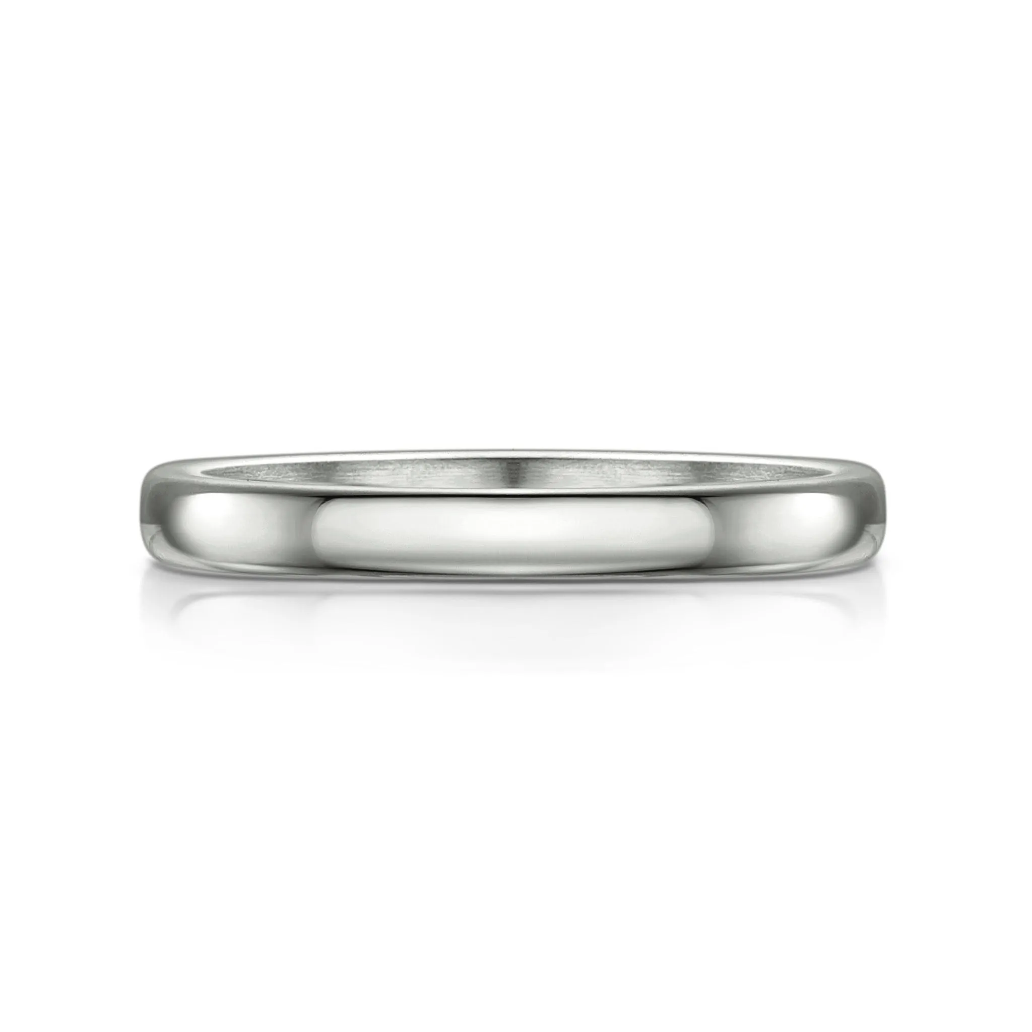 Traditional 2.5mm Wedding Ring in Platinum