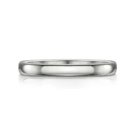 Traditional 2.5mm Wedding Ring in Platinum