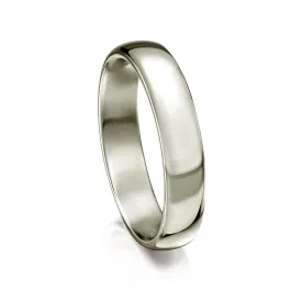 Traditional 4mm Wedding Ring in Platinum