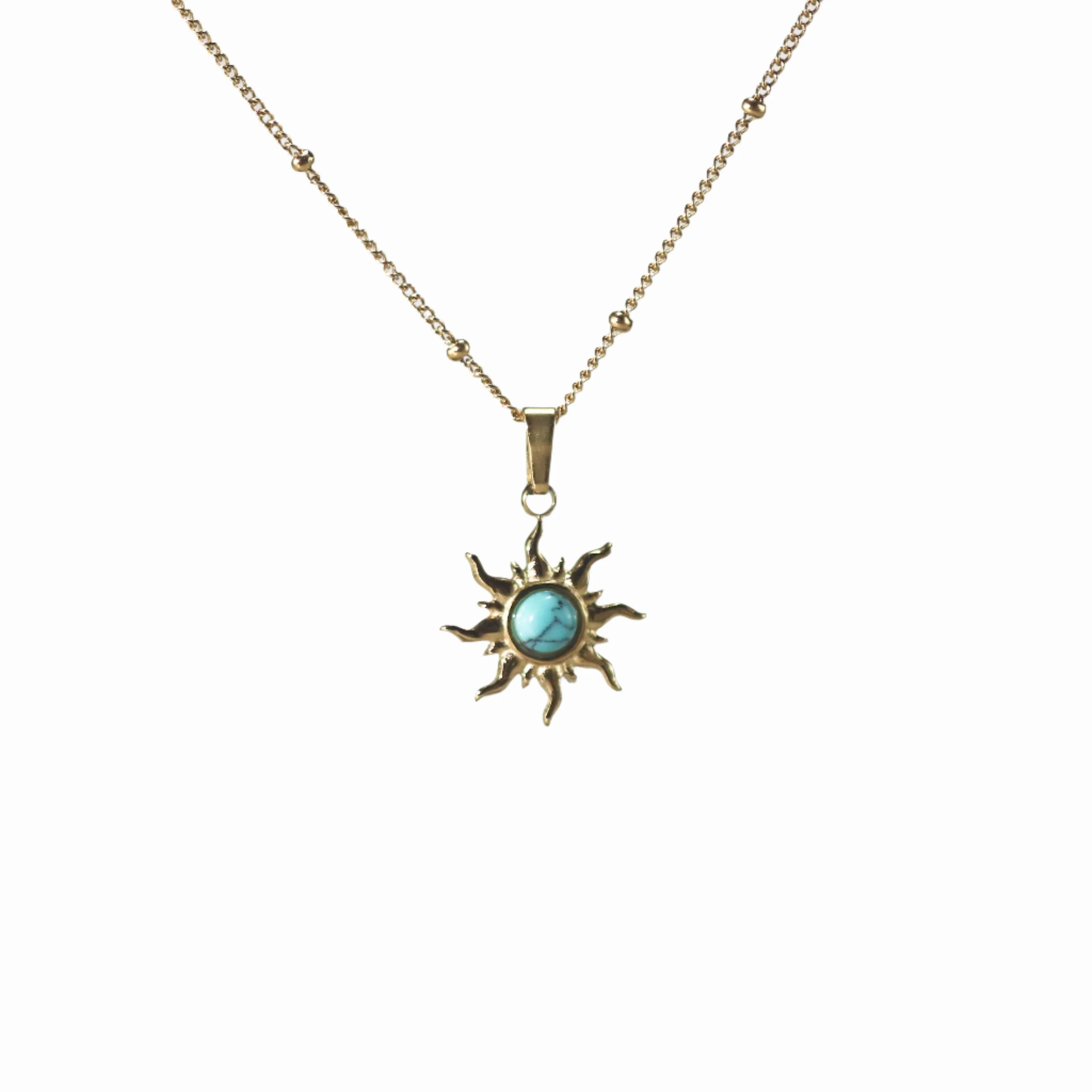 Turquoise Sun Necklace