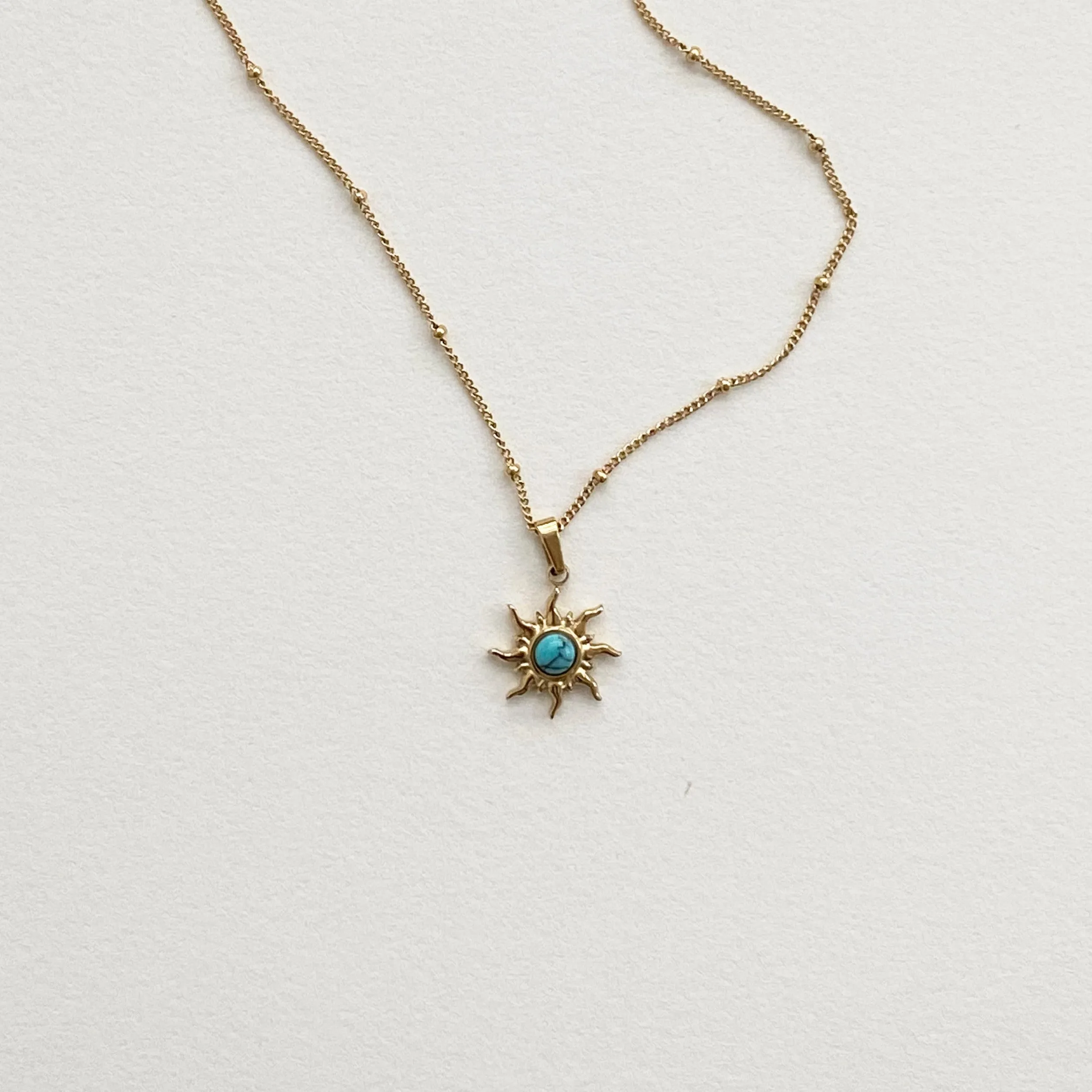 Turquoise Sun Necklace